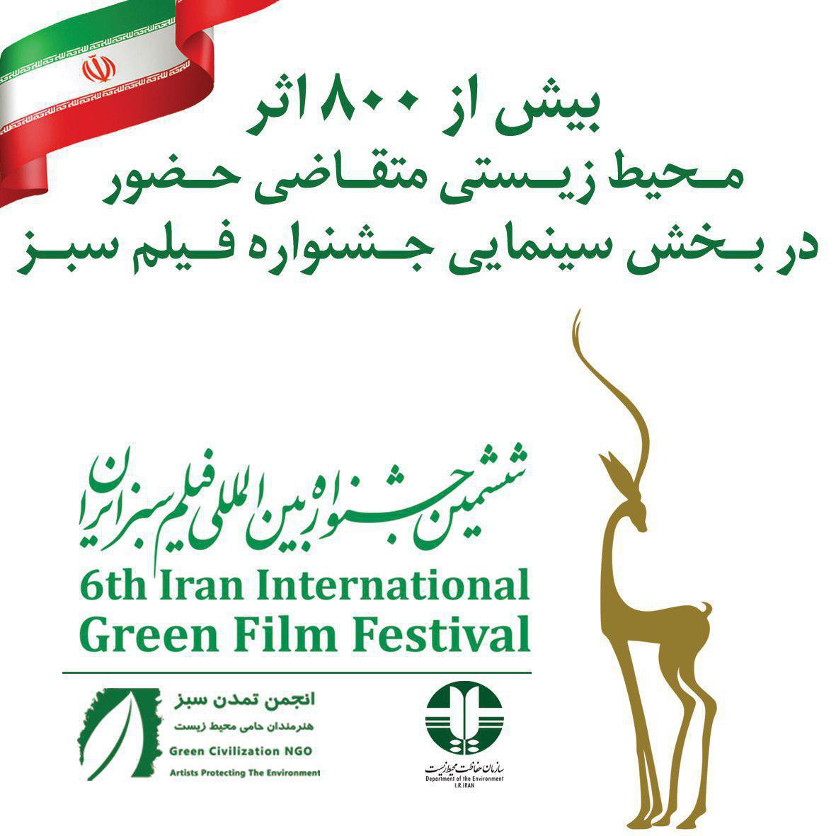 بیش از 800 اثرمحيط زيستي متقاضی حضور در بخش سينمايي جشنواره فیلم سبز