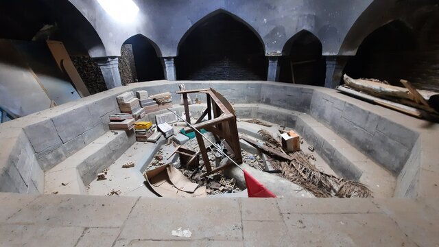 یک فعال میراث فرهنگی همدان : حمام تاریخی روستای شَوَرین، هنگام ساخت سریال «علی‌البدل» آسیب دیده است !