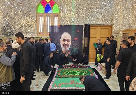تشییع باشکوه فرمانده/ پیکر شهید‌ سلامی ‌در حرم عبدالعظیم‌ آرام گرفت